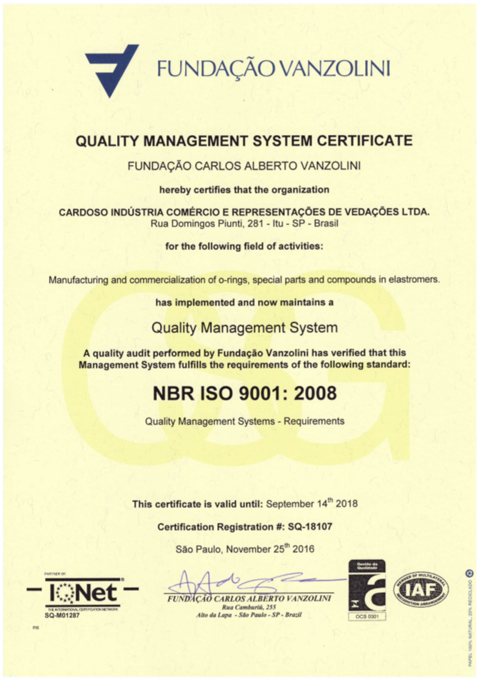 certificado ISO9001